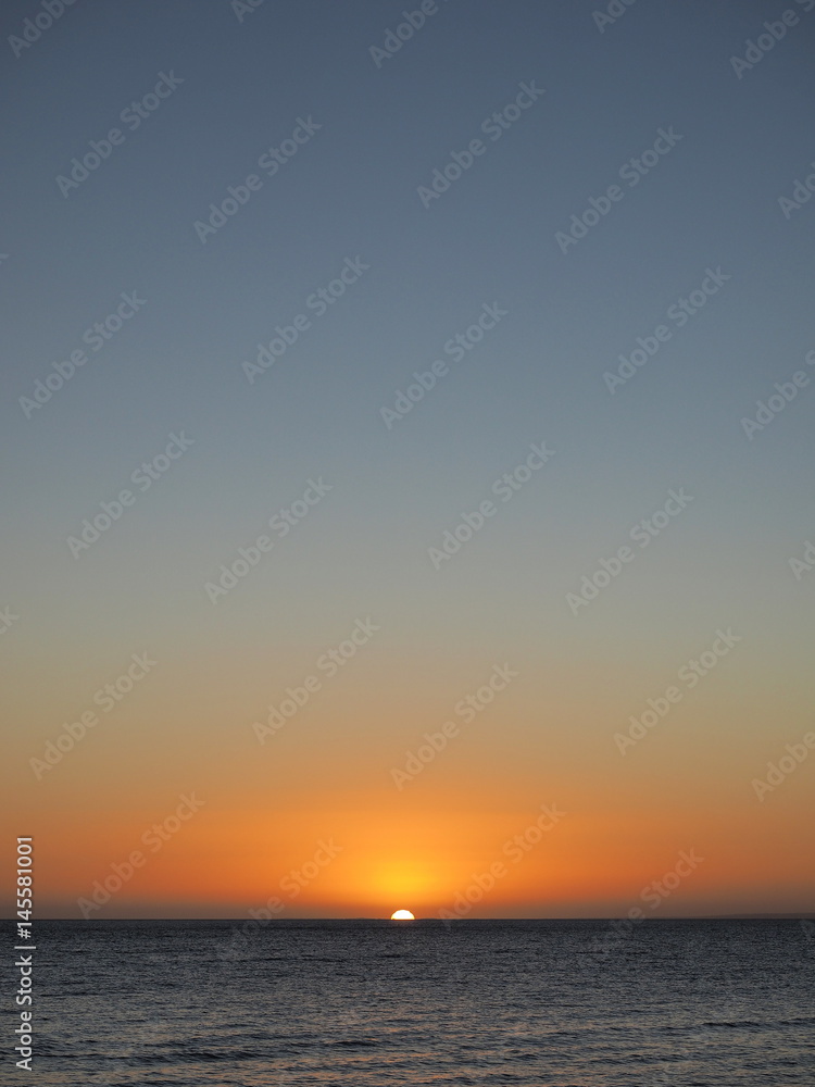 Sunset over Port Phillip Bay near Mornington, Australia 2017