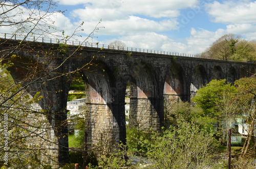 Ingleton Viaduct, brick constructed railway bridge. yorkshire photo