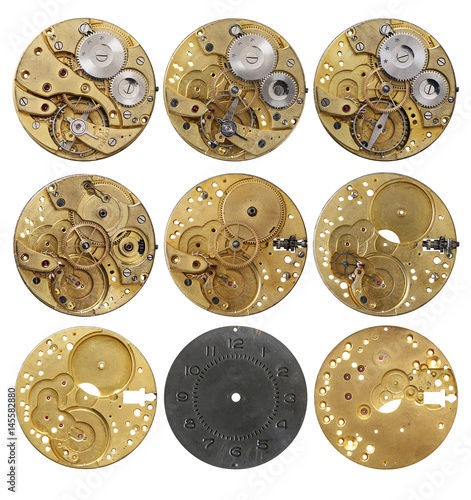 Clockwork mechanism - the various phases dismantling