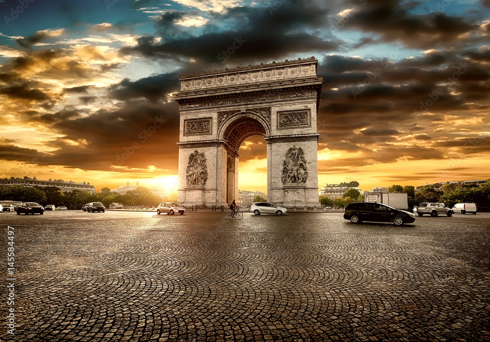 Parisian Arc de Triomphe