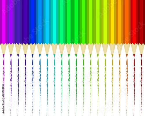 matite colorate che colorano vettoriale 