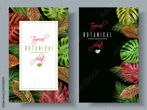 Tropical vertical banners