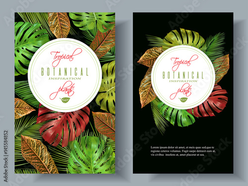 Tropical vertical banners