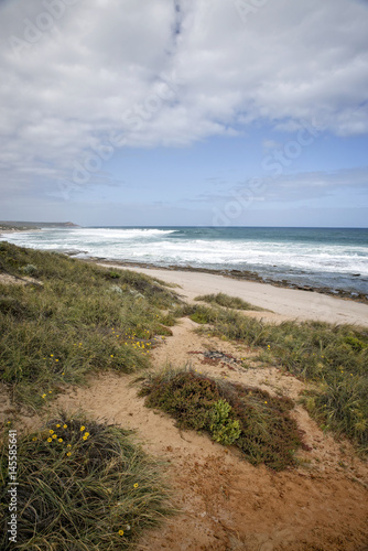 Western Australia – rough costline with cloudy sky