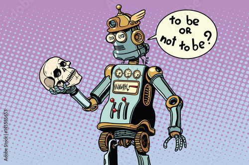 robots and humanity, a scene from hamlet