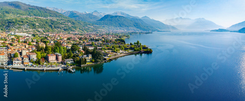 Dongo - Lago di Como (IT) - Vista aerea panoramica 