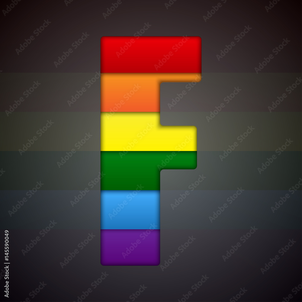 Vector abstract sign of rainbow. LGBT community. Vector abstract sign of rainbow. LGBT community.