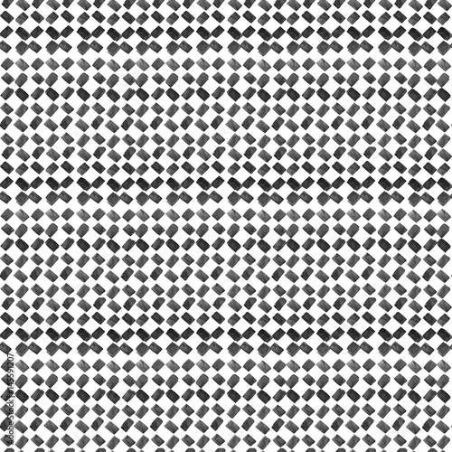 Black and white seamless patterns. Hand drawn watercolor lines.