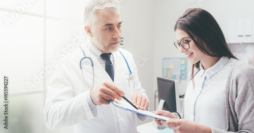 Doctor and patient photo