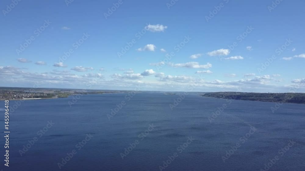 Beach with expensive villas. Aerial view Beach with expensive villas. Aerial view
