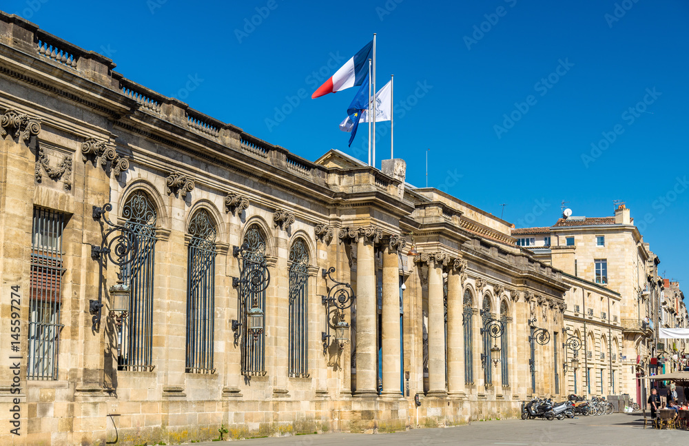 Palais Rohan, the City Hall of Bordeaux - France