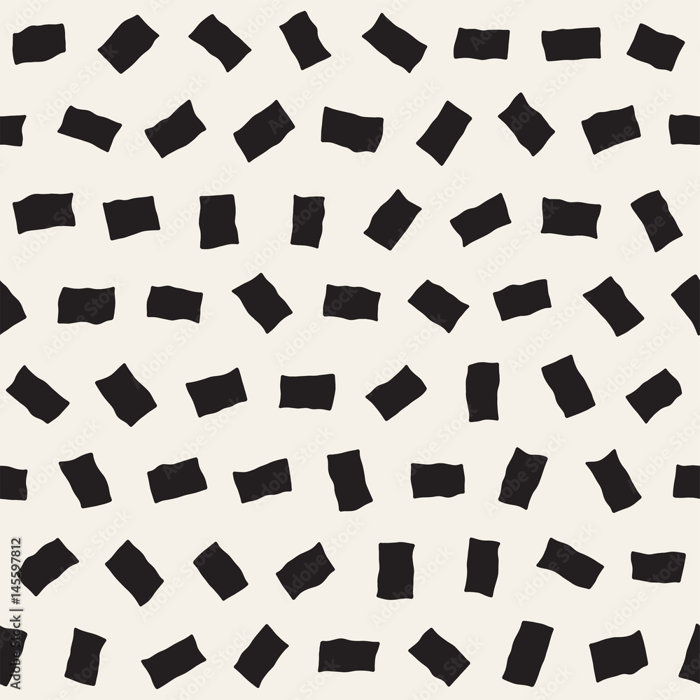Vector Seamless Pattern. Abstract Background With Scattered Geometric Shapes. Vector Seamless Pattern. Abstract Background With Scattered Geometric Shapes.