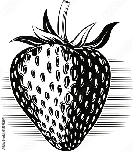 ripe strawberries on a white background.