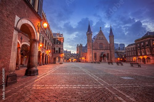 Obraz na płótnie Netherlands, Hague, Binnenhof w salonie