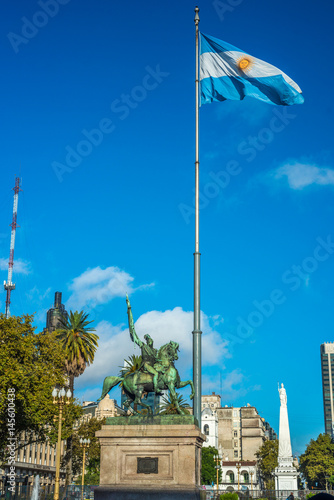 Manuel Belgrano Statue in Buenos Aires, Argentina