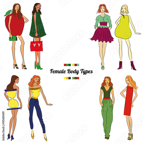 фотографія Female Body Types and Body Shapes