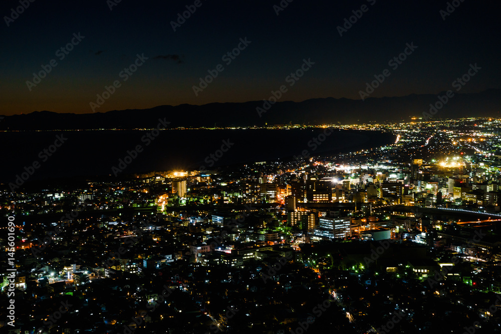 Night view of Numazu