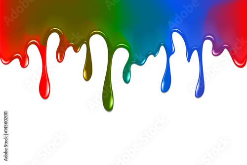Fototapeta Naklejka Na Ścianę i Meble -  Colour paint  smudges,  drops for creativity