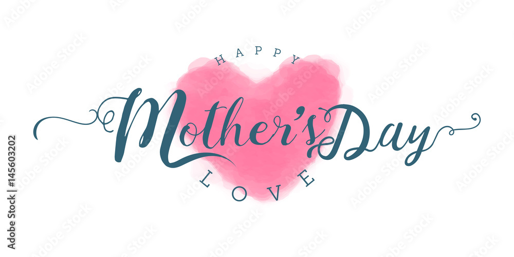 Happy Mother's Day Calligraphy & lettering design Happy Mother's Day Calligraphy & lettering design