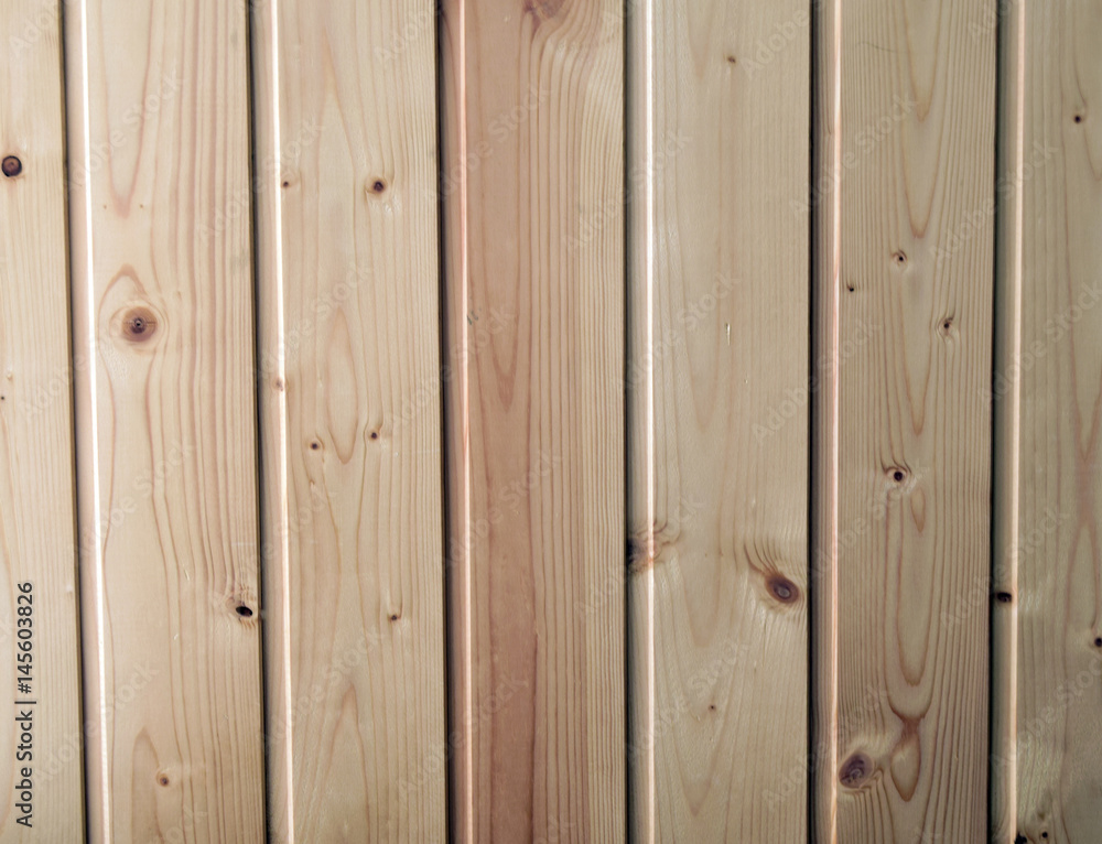 Naklejka premium The background consists of a pine wooden board. Rural ecological interior..