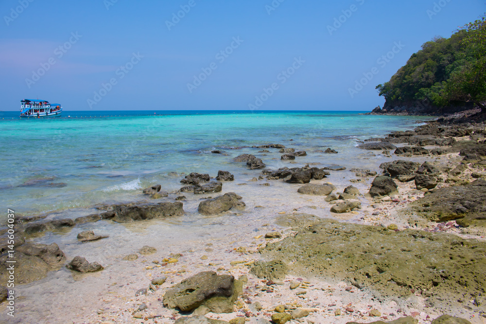 The beach of island in Thailand