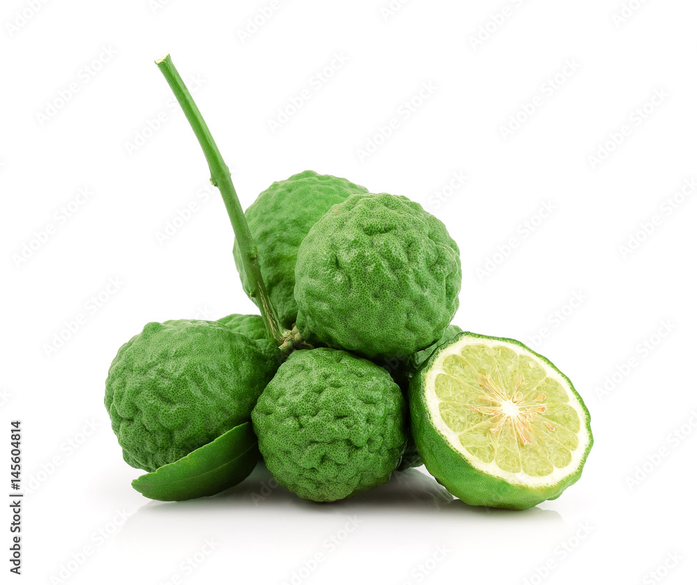 Bergamot fruit isolated on white background Bergamot fruit isolated on white background