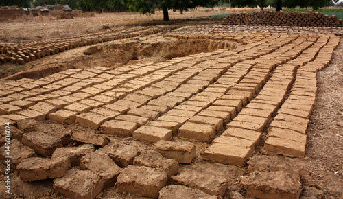 ground brick production