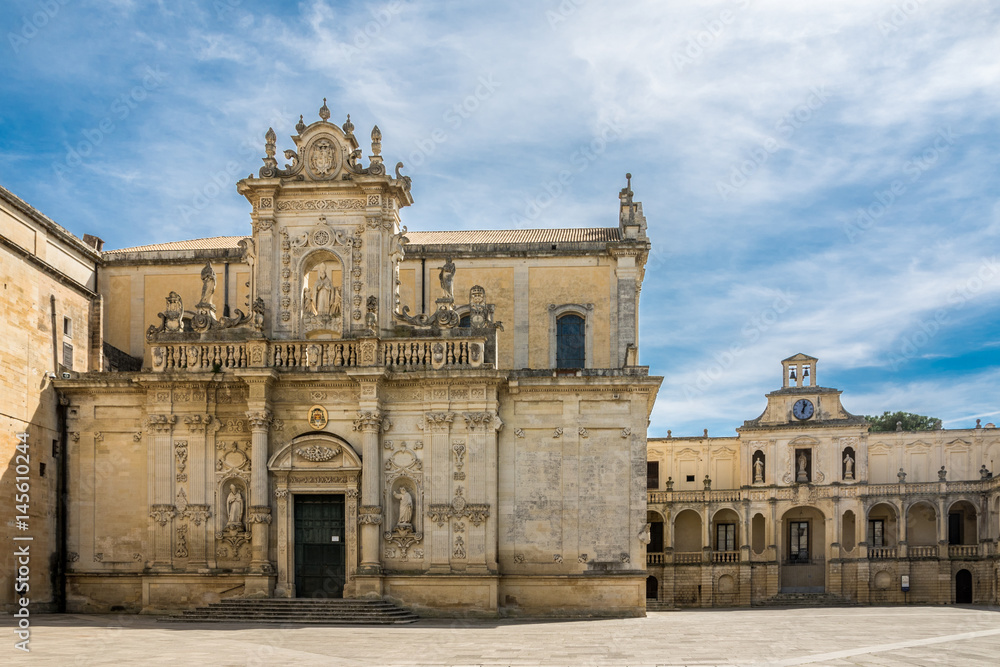 Historisches Kirchengebäude in Lecce, in Apulien, Italien