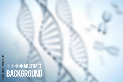 Abstract vector background . DNA molecule with X chromosomes