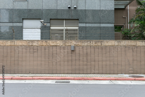 Wallpaper Mural street wall background ,Industrial background, empty grunge urban street with warehouse brick wall Torontodigital.ca