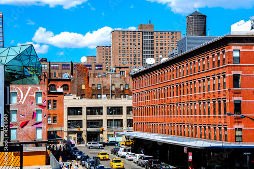 Photography View from the High Line in Chelsea, New York