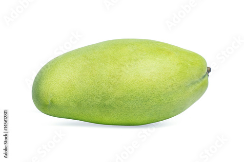 Mango green isolated on white background.
