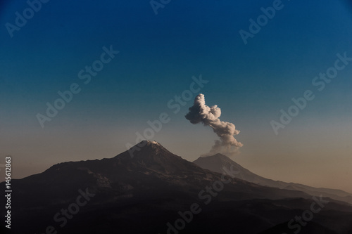 Popocatepetl volcano erruption photo