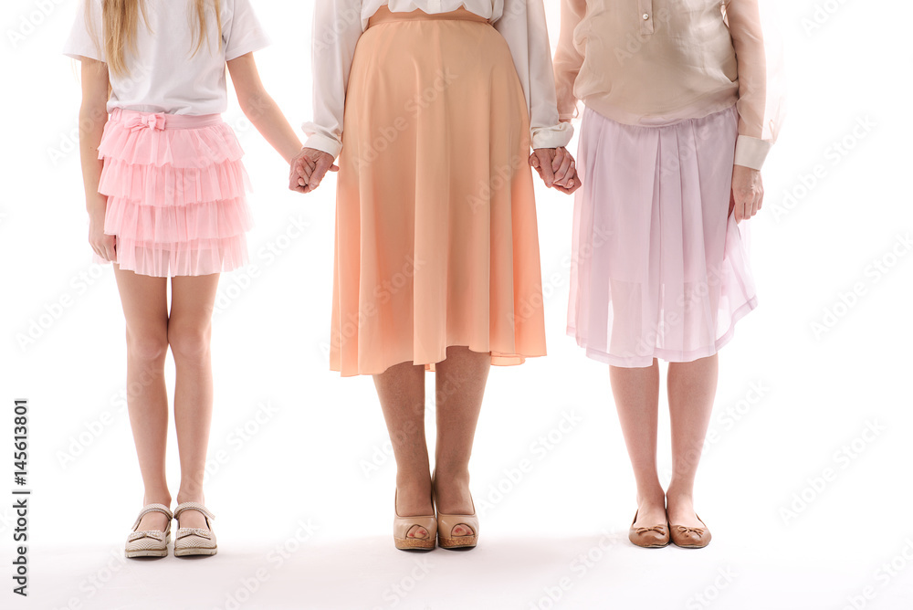Different aged female persons together Different aged female persons together