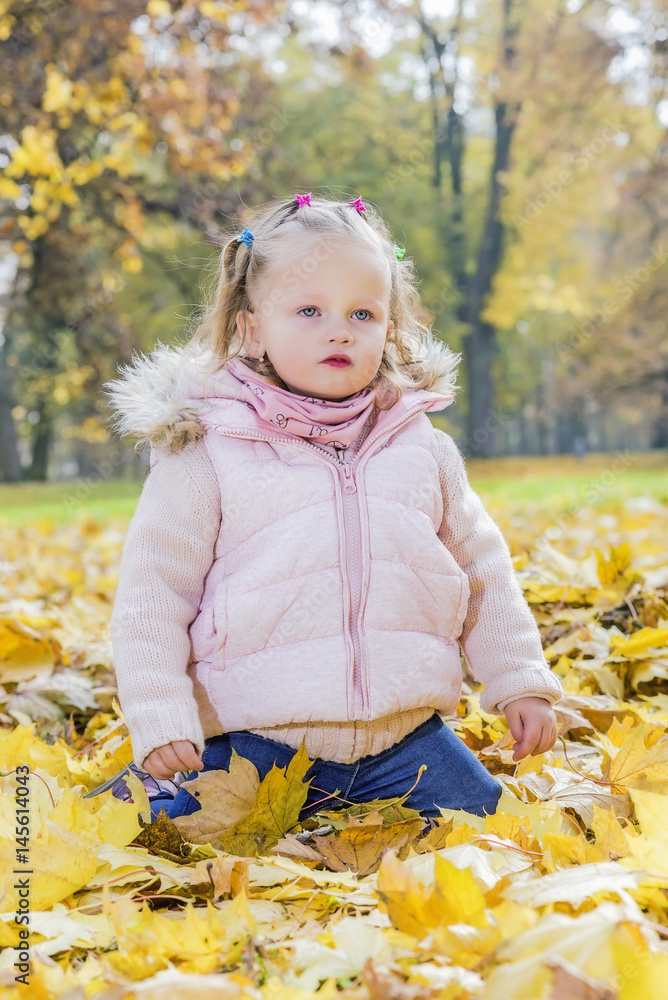 Child in autumn colors Child in autumn colors