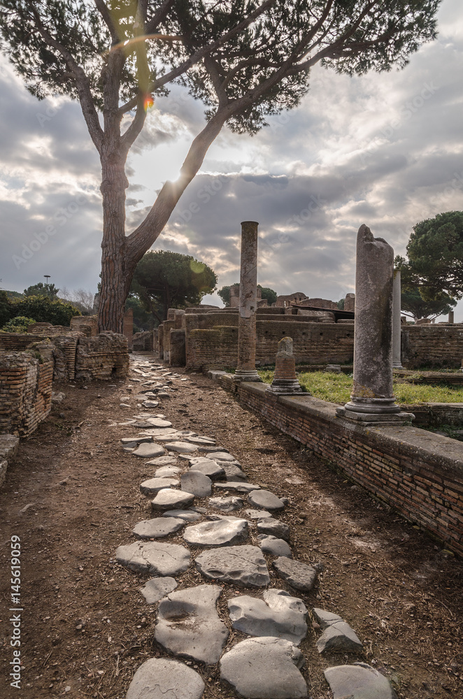 Ostia Antica, ancient Roman ruins