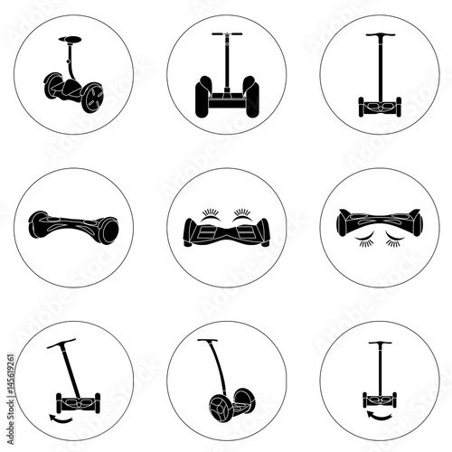 Gyroscope. Vector icons in a simple style. Element of design, interface