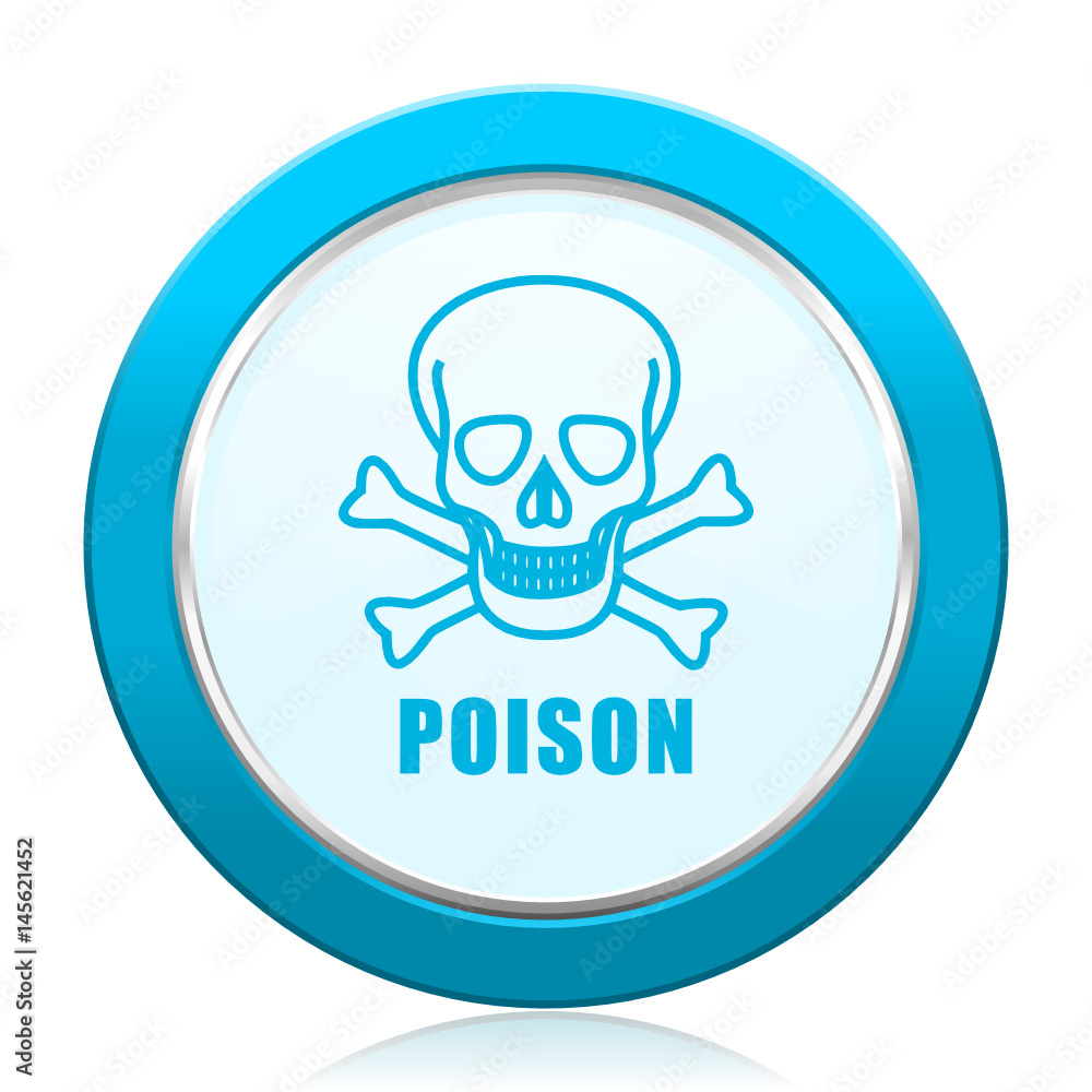 Poison vector icon.