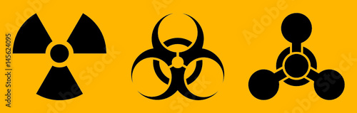radioaktiv, biologische und chemische gefahr