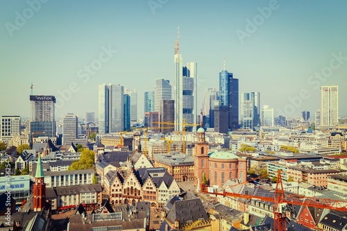 Frankfurt am Main, Blick vom Domturm. April 2017.
