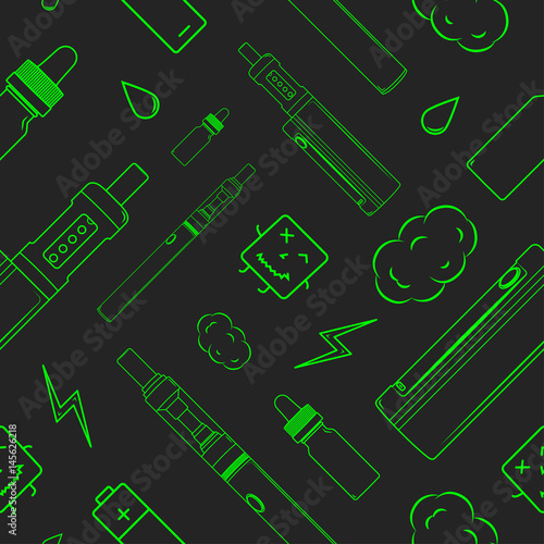 Seamless vape pattern