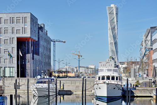 Residential skyscraper Turning Torso in Malmo photo