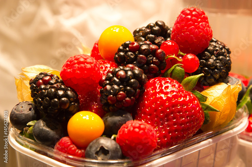 Bright fresh delicious berries