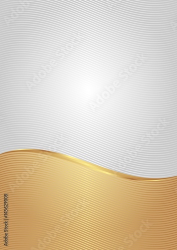 abstract background with wavy lines divided into two