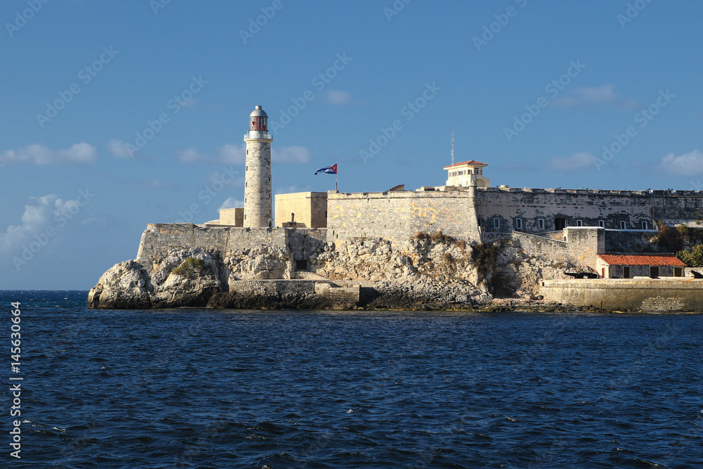 El Morro fortress in Havana Cuba