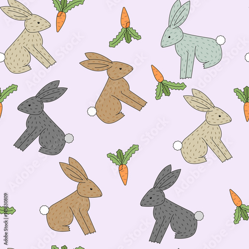 Vector pattern of rabbits