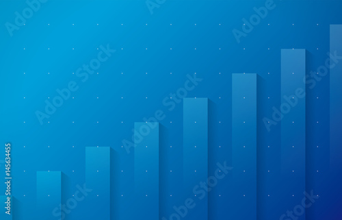 背景　ビジネス　イメージ　グラフ（ブルー）