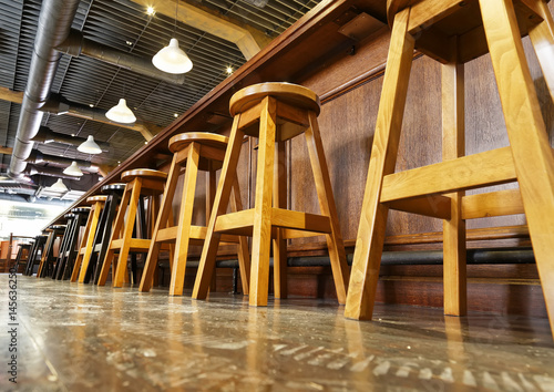 Wooden bar stools