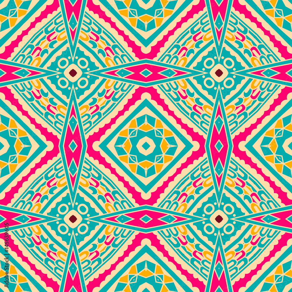 Abstract seamless ornamental vector pattern