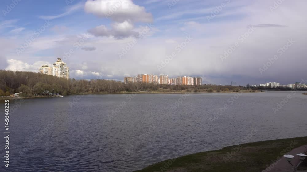 Borisov ponds in the Southern Administrative District of Moscow. 4k Video Borisov ponds in the Southern Administrative District of Moscow. 4k Video